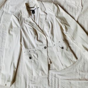 WHBM white Blazer